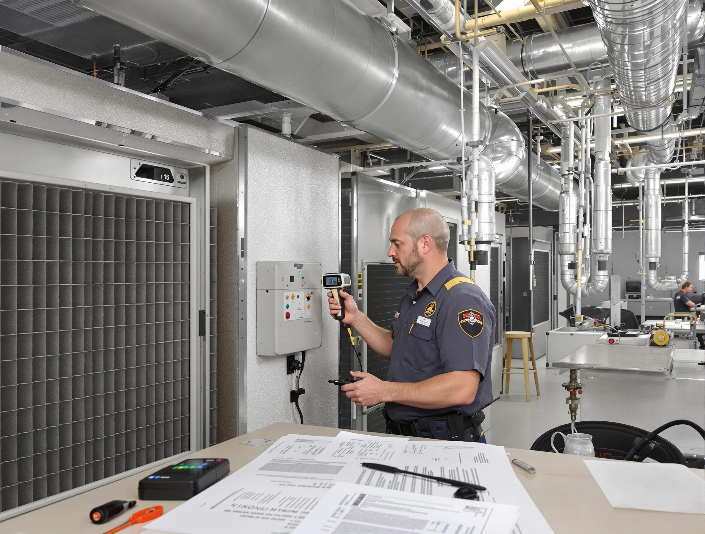 Professional filter system inspection by Brighton Air Duct Cleaning in Brighton